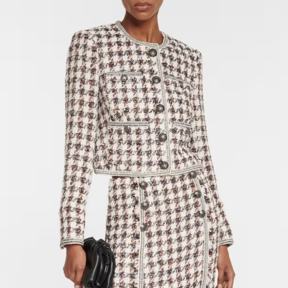 Veronica Beard Cirtane Houndstooth Jacket Size 10